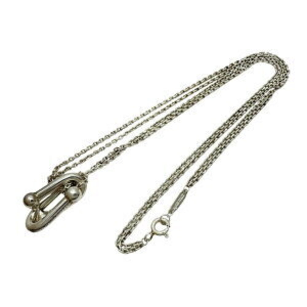 TIFFANY Co Double Link Necklace Sterling Silver